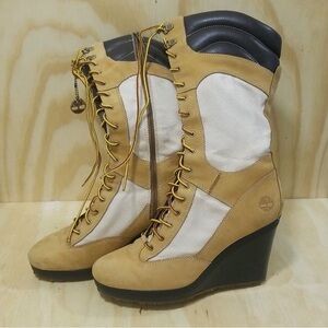 Timberland Spring Point Lace Up Wedge Heel 14”